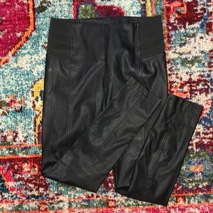 Faux leather leggings